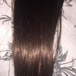 22 inch brown synthetic clip in hair extensions